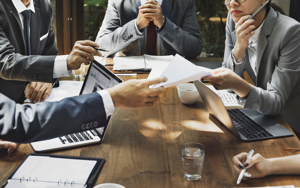 businesspeople in a meeting